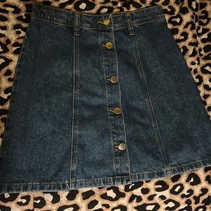 A-Line Jean Skirt